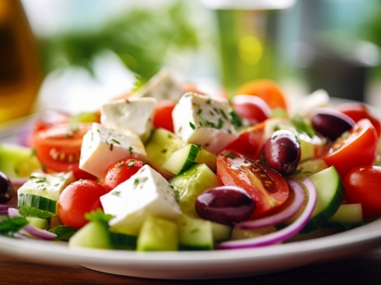 🥗🍅 Гръцка салата 🫒 — свежа, лека и класическа, за 2 порции