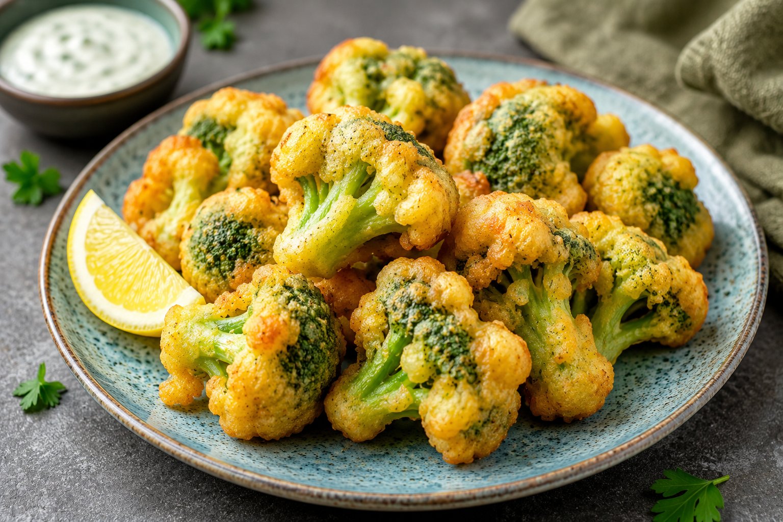 🥦 Хрупкав пържен броколи в тесто