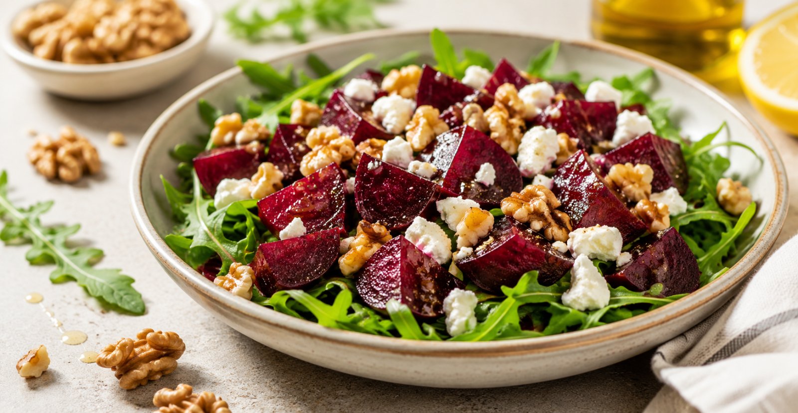 🥗 Салата от печено цвекло с орехи и сирене